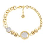 Heart-shaped 14K Gold Bracelet