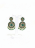 Emerald Green Kundan Earrings