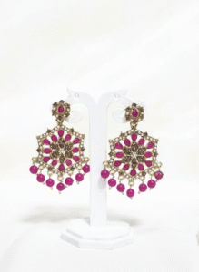 Ruby Pink Chandbali