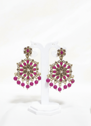 Ruby Pink Chandbali